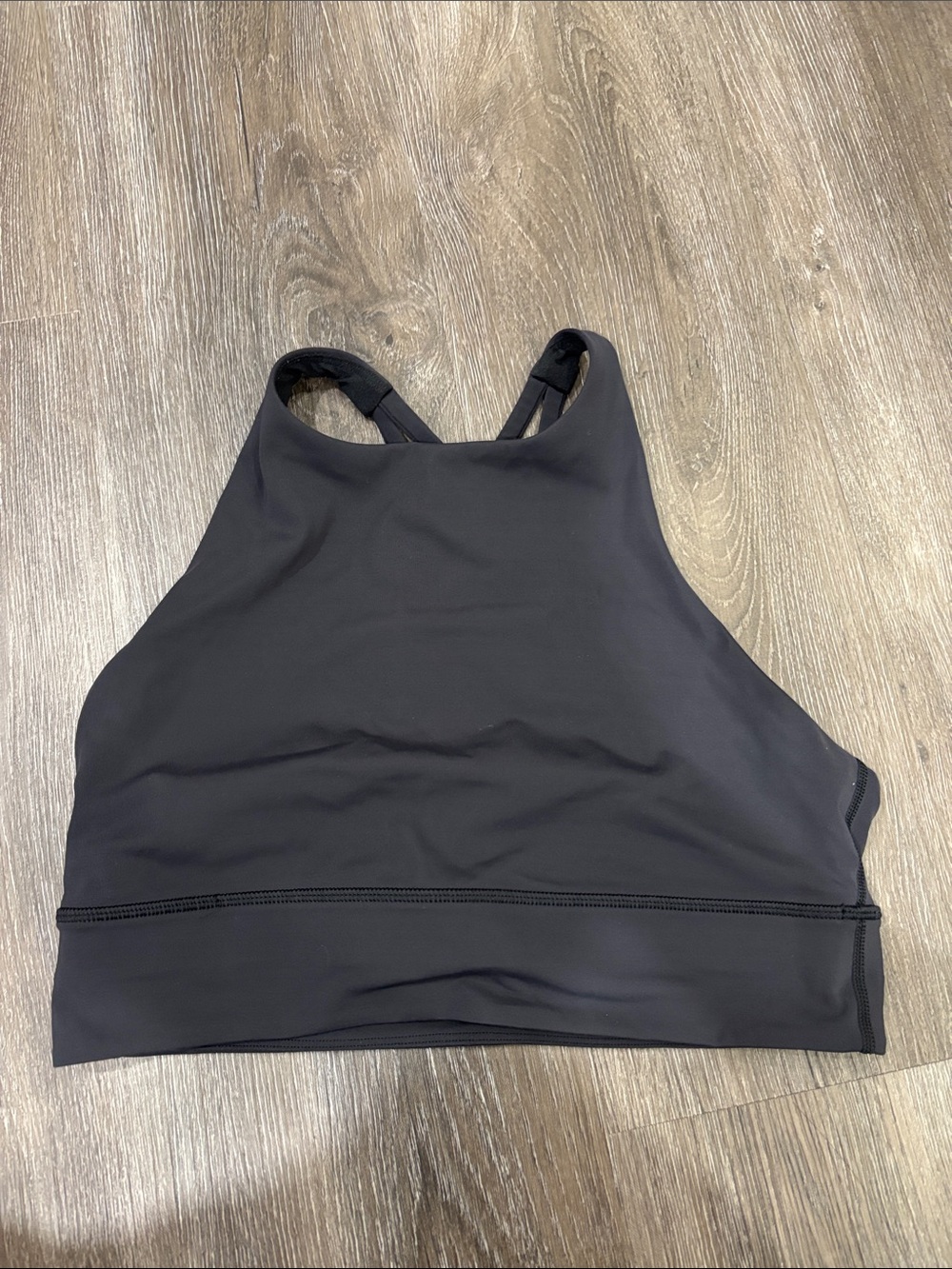 lululemon athletica High-Neck Black Sports Crop Bra